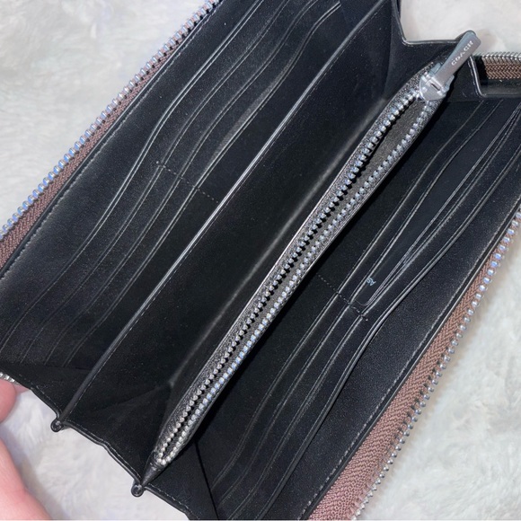 Coach Brown and Black Bow Wristlet - Picture 4 of 6